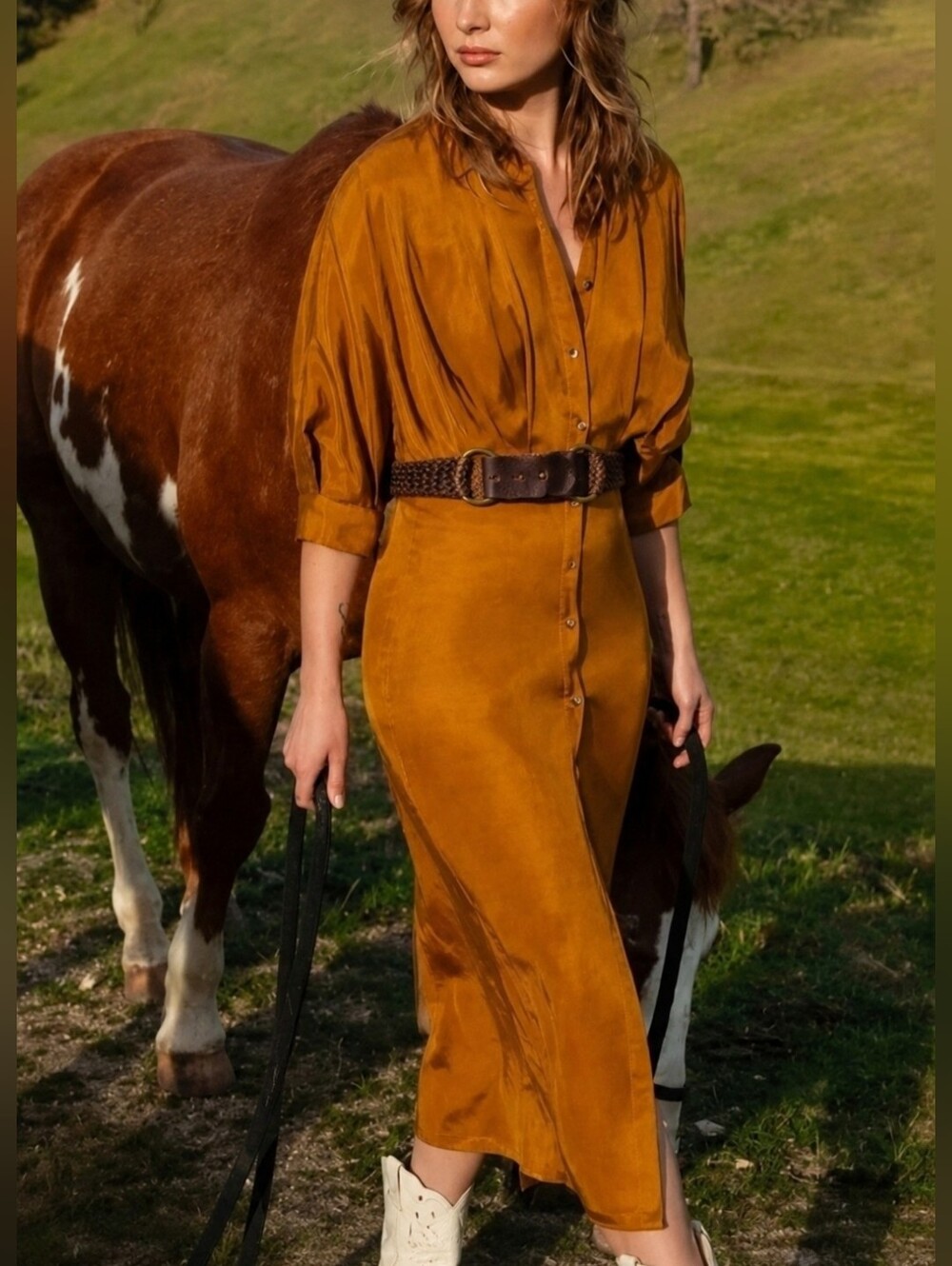 J. Crew Braided Leather Belt in Dark Brown
